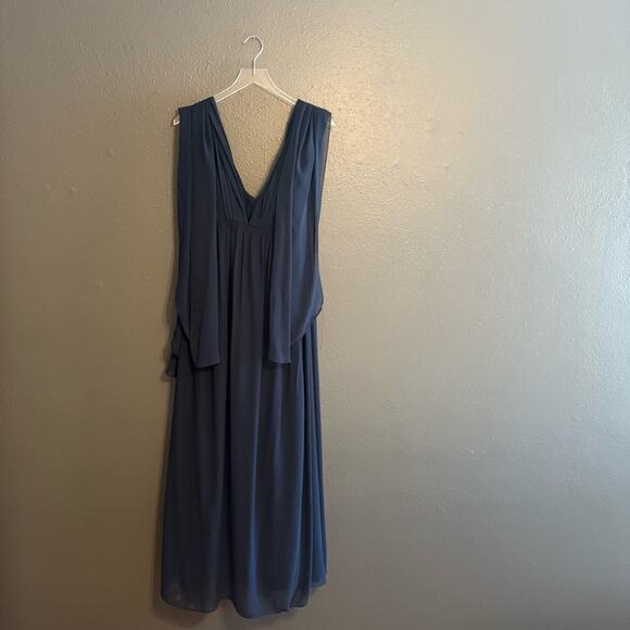 Jenny Yoo Navy Blue Mira Convertible Dress Size 8 - Picture 3 of 8